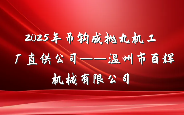 2025年吊钩成抛丸机工厂直供公司——温州市百辉机械有限公司