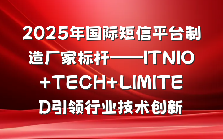 2025年国际短信平台制造厂家标杆——ITNIO TECH LIMITED引领行业技术创新