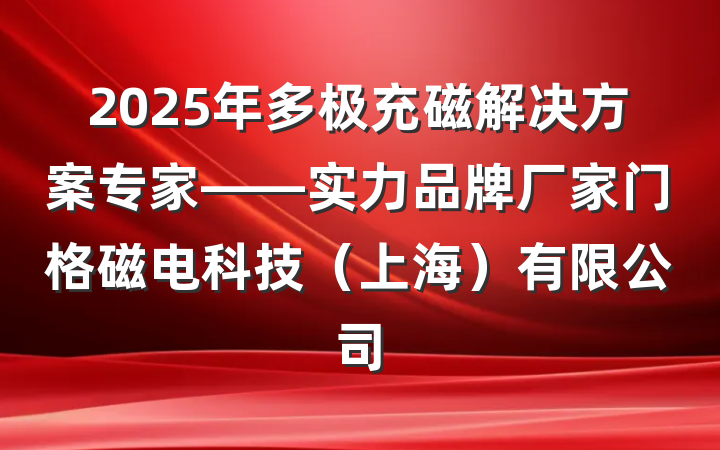 2025年多极充磁解决方案专家——实力品牌厂家门格磁电科技(上海)有限公司