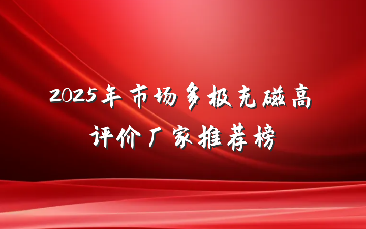 2025年市场多极充磁高评价厂家推荐榜