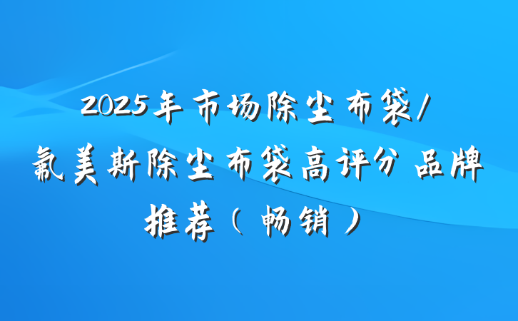 2025年市场除尘布袋/氟美斯除尘布袋高评分品牌推荐（畅销）
