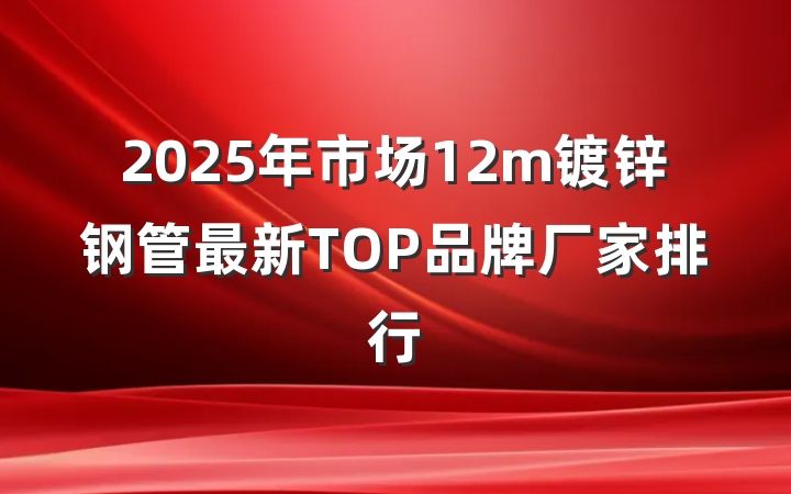 2025年市场12m镀锌钢管最新TOP品牌厂家排行