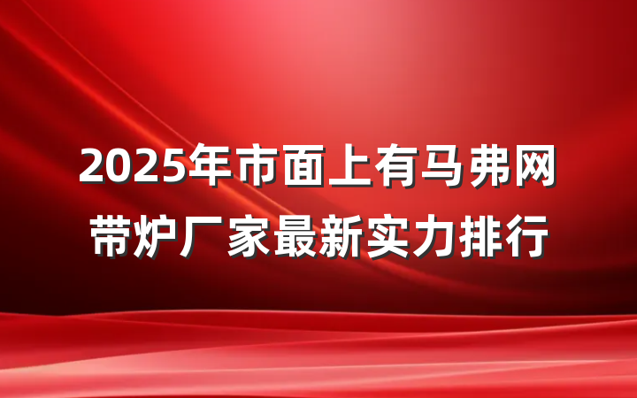 2025年市面上有马弗网带炉厂家最新实力排行