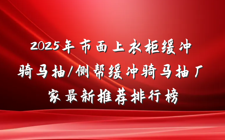 2025年市面上衣柜缓冲骑马抽/侧帮缓冲骑马抽厂家最新推荐排行榜