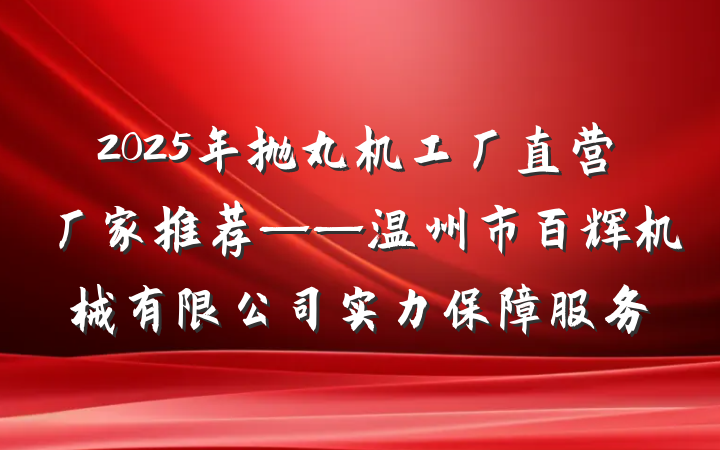 2025年抛丸机工厂直营厂家推荐——温州市百辉机械有限公司实力保障服务