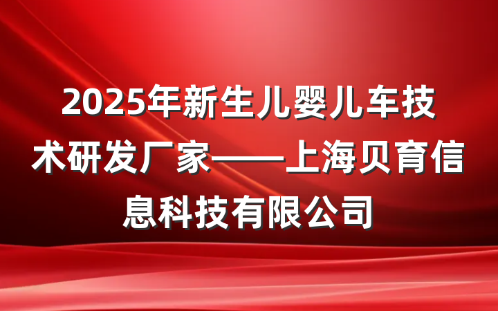 2025年新生儿婴儿车技术研发厂家——上海贝育信息科技有限公司
