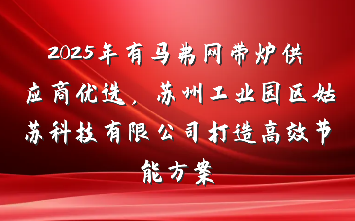 2025年有马弗网带炉供应商优选，苏州工业园区姑苏科技有限公司打造高效节能方案