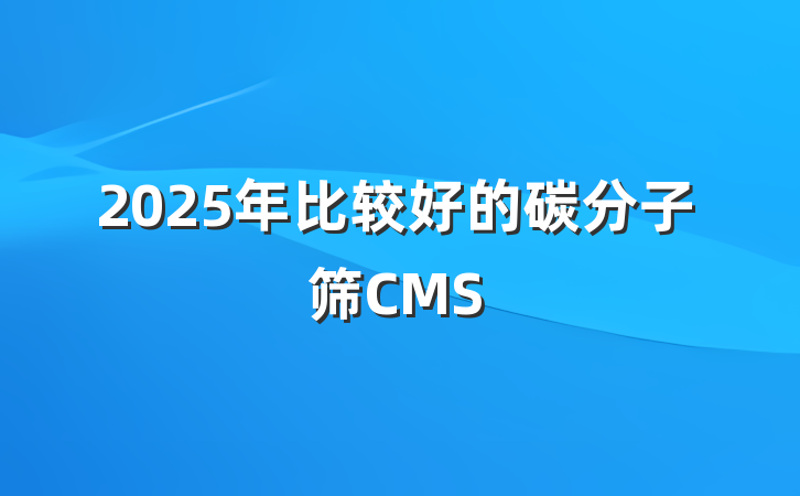 2025年比较好的碳分子筛CMS