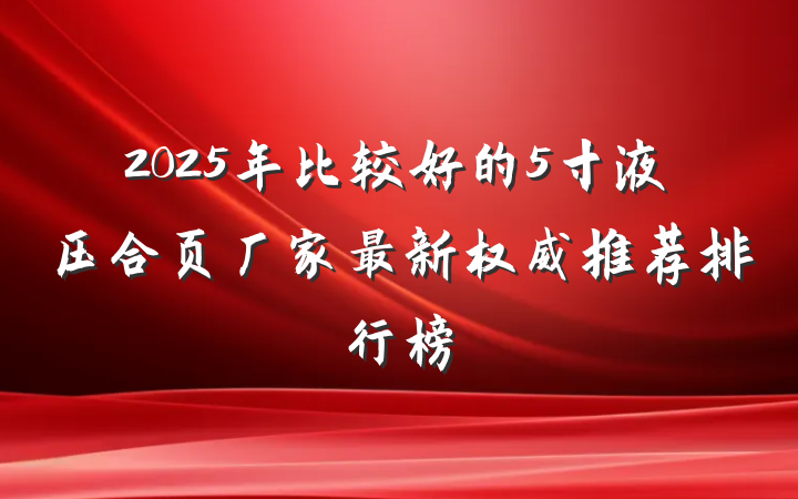 2025年比较好的5寸液压合页厂家最新权威推荐排行榜