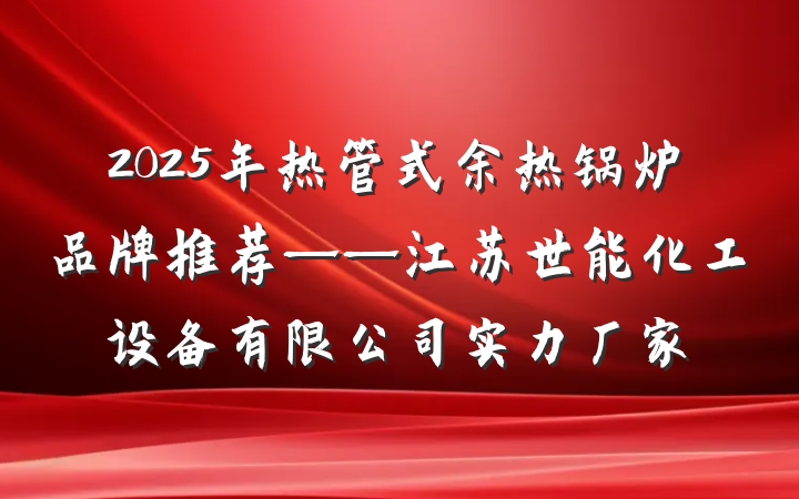 2025年热管式余热锅炉品牌推荐——江苏世能化工设备有限公司实力厂家