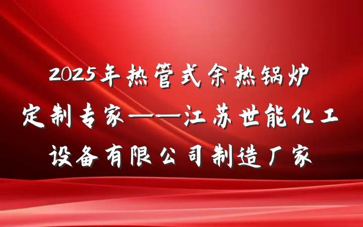 2025年热管式余热锅炉定制专家——江苏世能化工设备有限公司制造厂家