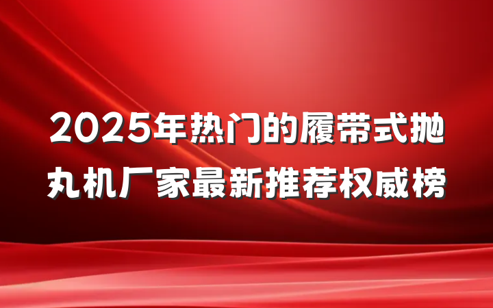 2025年热门的履带式抛丸机厂家最新推荐权威榜