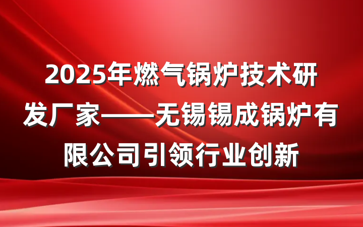 2025年燃气锅炉技术研发厂家——无锡锡成锅炉有限公司引领行业创新