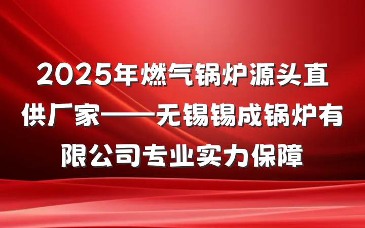 2025年燃气锅炉源头直供厂家——无锡锡成锅炉有限公司专业实力保障