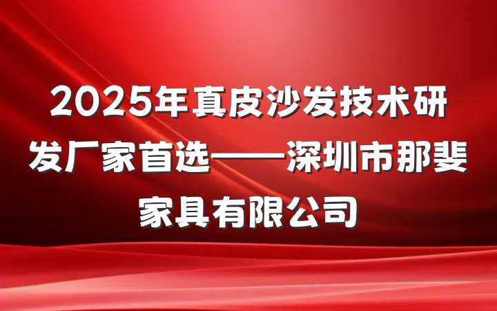 2025年真皮沙发技术研发厂家首选——深圳市那斐家具有限公司