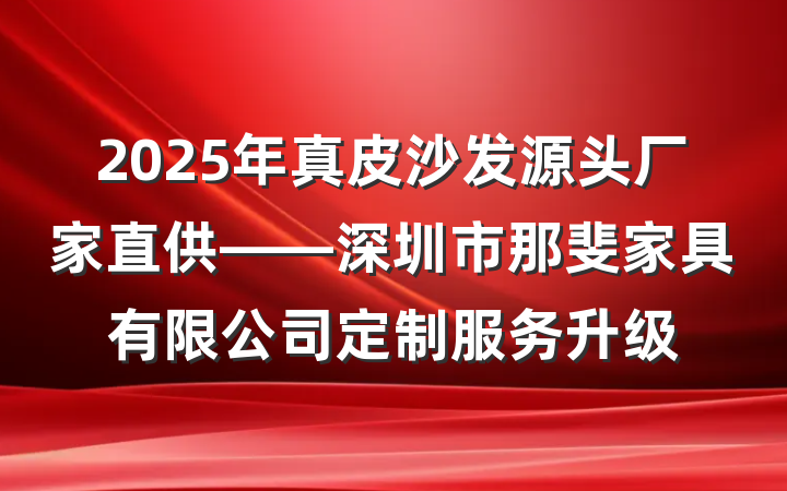 2025年真皮沙发源头厂家直供——深圳市那斐家具有限公司定制服务升级