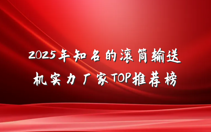 2025年知名的滚筒输送机实力厂家TOP推荐榜