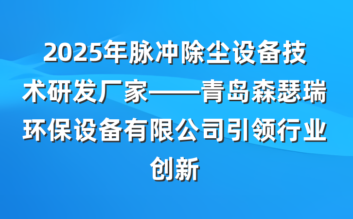 2025年脉冲除尘设备技术研发厂家——青岛森瑟瑞环保设备有限公司引领行业创新