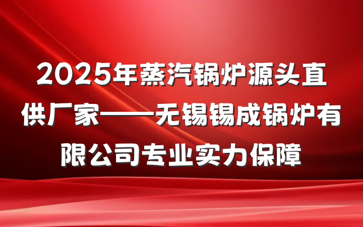 2025年蒸汽锅炉源头直供厂家——无锡锡成锅炉有限公司专业实力保障