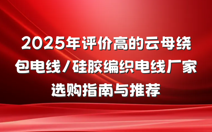2025年评价高的云母绕包电线/硅胶编织电线厂家选购指南与推荐