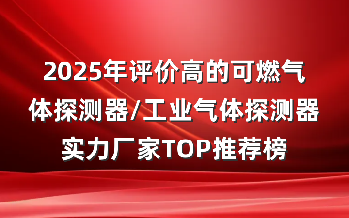 2025年评价高的可燃气体探测器/工业气体探测器实力厂家TOP推荐榜