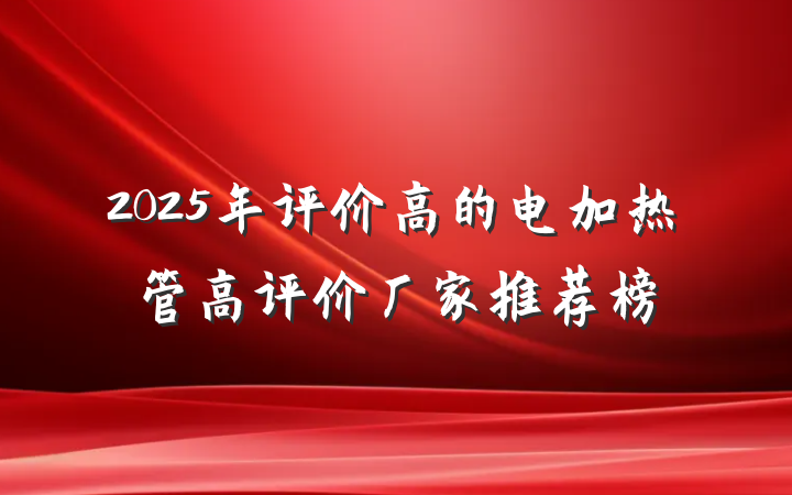 2025年评价高的电加热管高评价厂家推荐榜