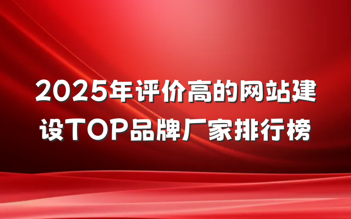 2025年评价高的网站建设TOP品牌厂家排行榜
