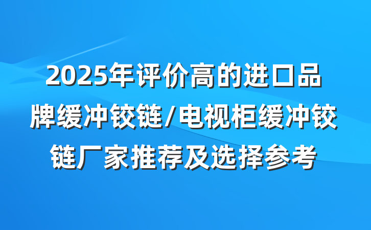 2025年评价高的进口品牌缓冲铰链/电视柜缓冲铰链厂家推荐及选择参考