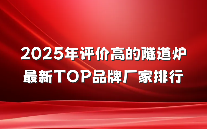 2025年评价高的隧道炉最新TOP品牌厂家排行