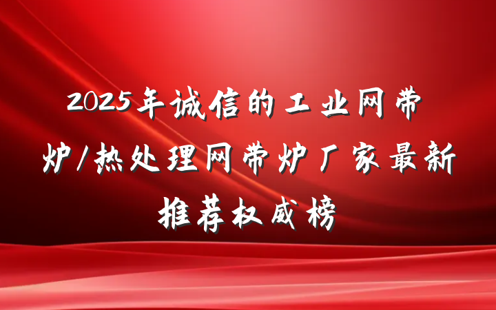 2025年诚信的工业网带炉/热处理网带炉厂家最新推荐权威榜