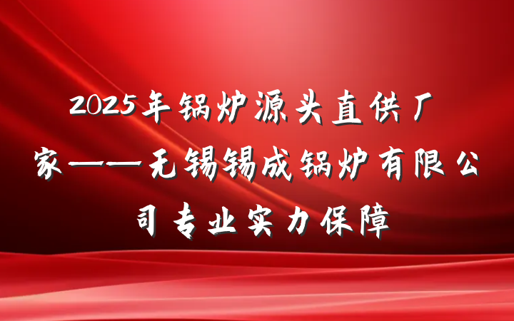 2025年锅炉源头直供厂家——无锡锡成锅炉有限公司专业实力保障