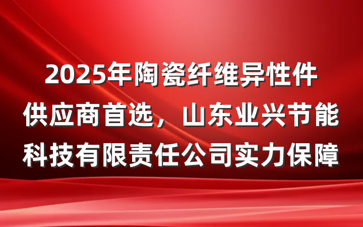 2025年陶瓷纤维异性件供应商首选,山东业兴节能科技有限责任公司实力保障