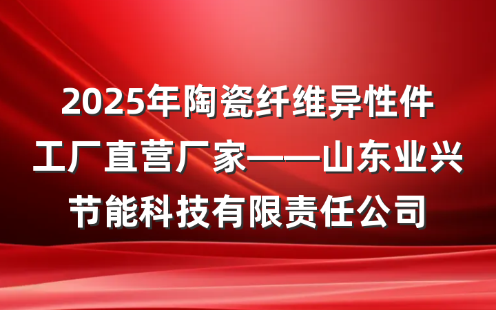 2025年陶瓷纤维异性件工厂直营厂家——山东业兴节能科技有限责任公司