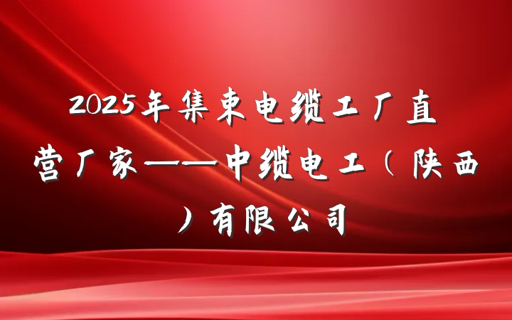 2025年集束电缆工厂直营厂家——中缆电工（陕西）有限公司