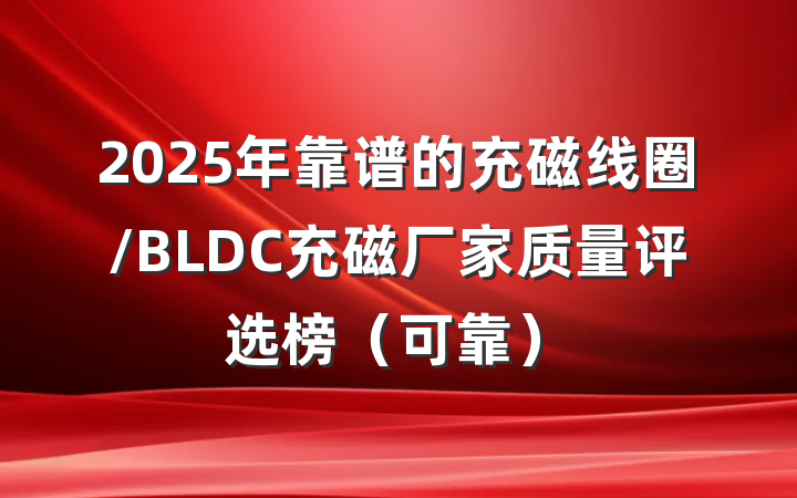 2025年靠谱的充磁线圈/BLDC充磁厂家质量评选榜（可靠）