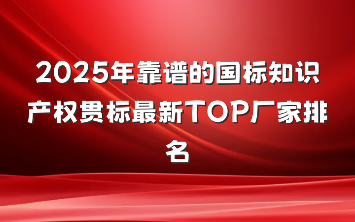 2025年靠谱的国标知识产权贯标最新TOP厂家排名