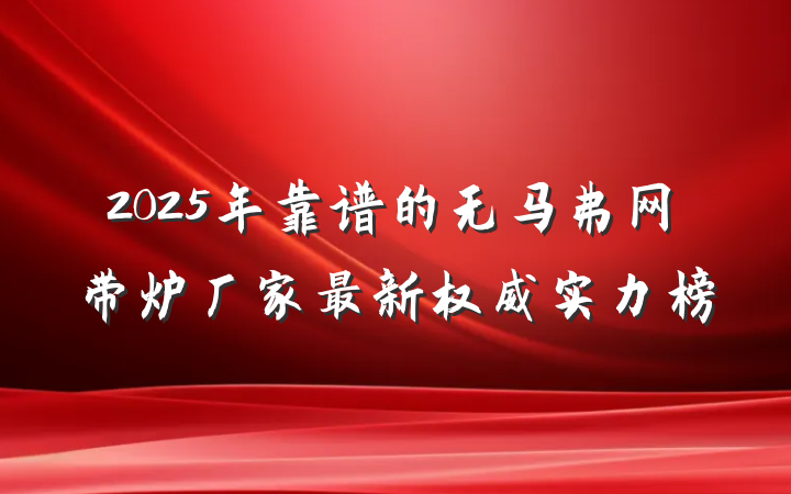 2025年靠谱的无马弗网带炉厂家最新权威实力榜