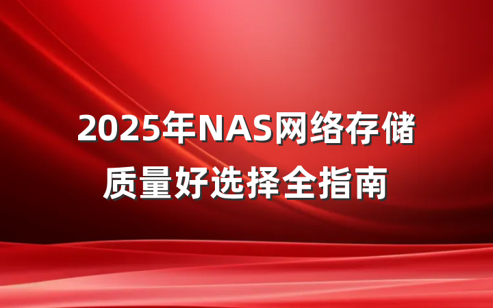 2025年NAS网络存储质量好选择全指南