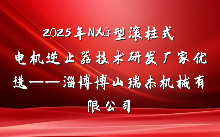 2025年NXG型滚柱式电机逆止器技术研发厂家优选——淄博博山瑞杰机械有限公司