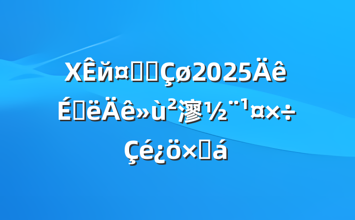 Xйҵ԰2025ϰ㵳ܽ