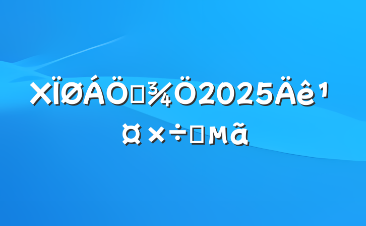 Xҵ2025깤Ҫ