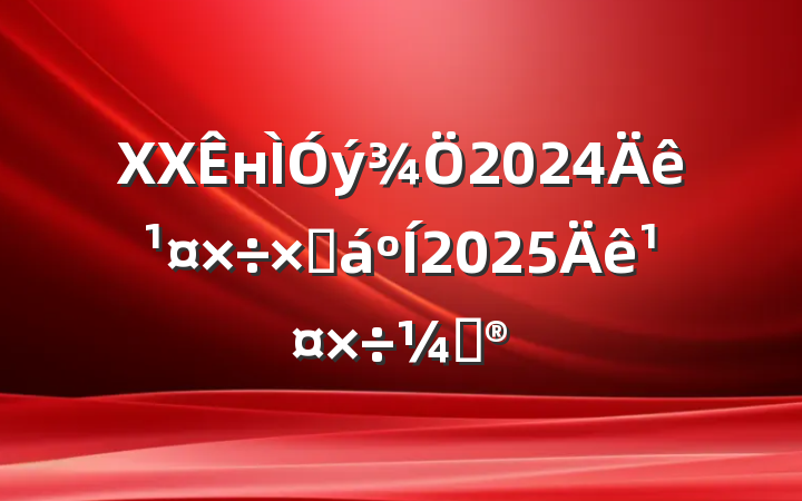 XXн2024깤ܽ2025깤ƻ