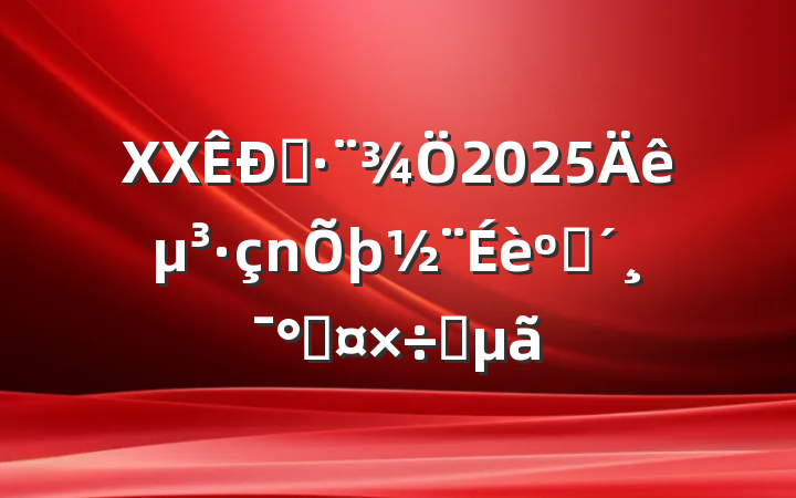 XX˾2025굳ͷܹҪ