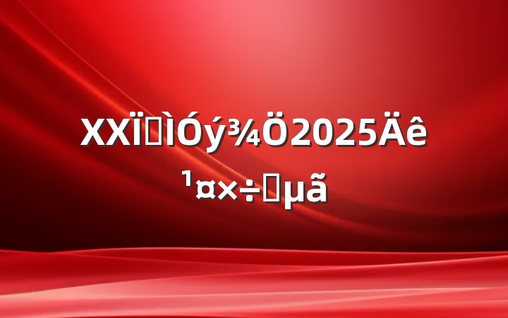 XXؽ2025깤Ҫ