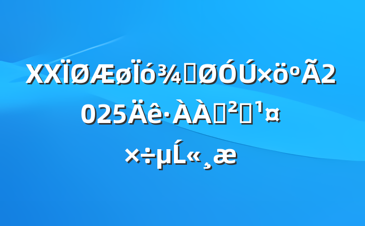XXֹ2025װȫĹ