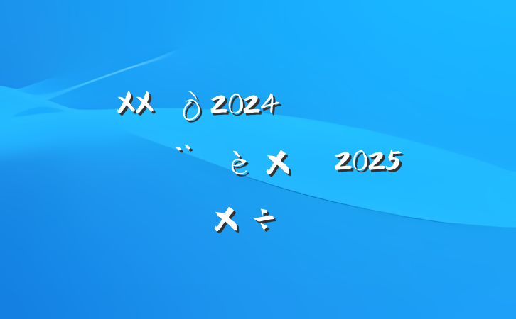 XX2024귨ܽἰ2025깤ƻ
